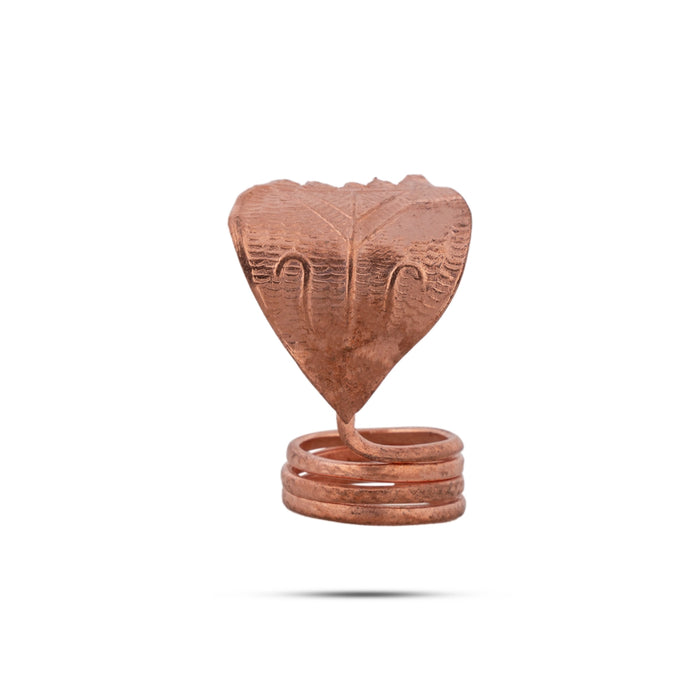 Nagam Statue - 1 x 1 Inches | Copper Snake Statue/ Naag Devta Murti for Pooja - Deity Accessories