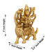 Durga Murti - 3 Inches | Antique Brass Statue/ Durga Idol/ Durga Statue for Pooja - Brass Murties