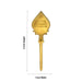 Murugan Vel - 3 x 1 Inches | Brass Vel/ Muruga Vel for Pooja - Deity Accessories