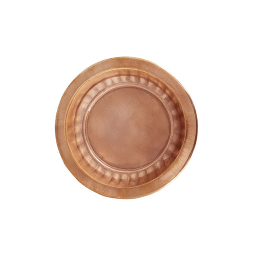 Copper Plate - 3 Inches | Hariwana Design Pooja Plate / Thali Plate for Home - Pooja Plate & Tray