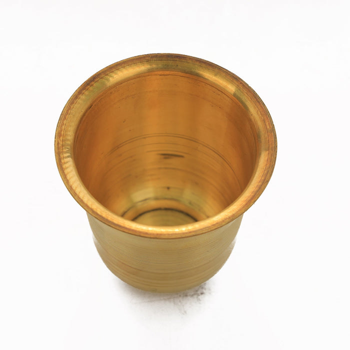 Brass Tumbler - 2 Inches | Coffee Tumbler for Home - Kitchen