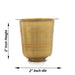 Brass Tumbler - 2 Inches | Coffee Tumbler for Home - Kitchen