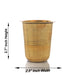 Brass Tumbler - 2.7 x 2.5 Inches | Coffee Tumbler/ Drinking Tumbler for Home/ 40 Gms Approx - Kitchen