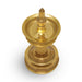 Kerala Vilakku - 6 Inches 340 Gms | 5 Face Nilavilakku/ Brass Kerala Lamp for Pooja - Kerala Vilakku