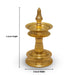 Kerala Vilakku - 6 Inches 340 Gms | 5 Face Nilavilakku/ Brass Kerala Lamp for Pooja - Kerala Vilakku