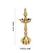 Kerala Vilakku - 13 x 4.75 Inches | Brass Lamp/ 5 Face Kerala Kuthu Vilakku/ Kerala Deepam for Pooja - Kerala Vilakku