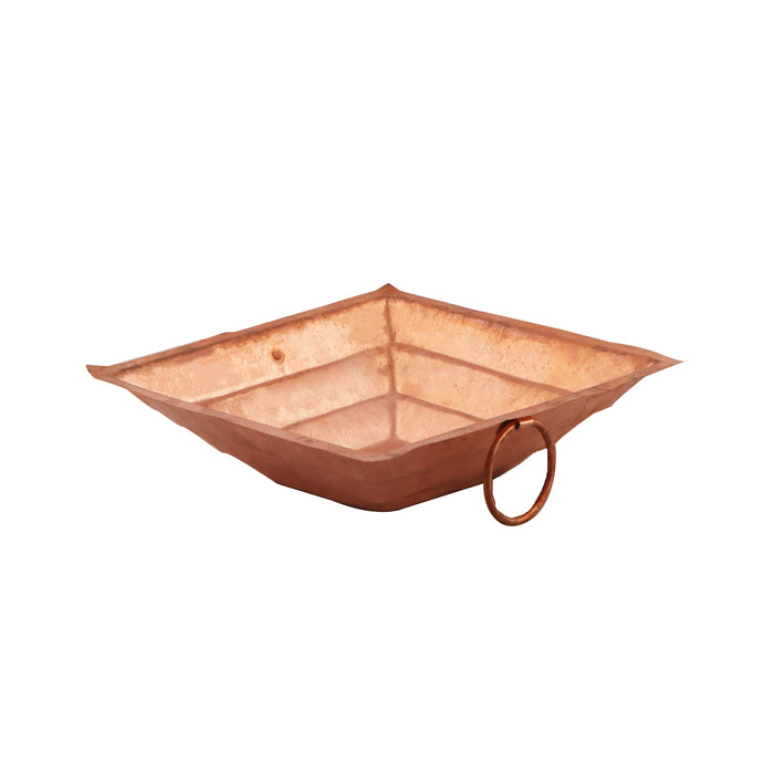 Hawan Kund - 12 x 12 Inches | Copper Agni Kund/ Homa Kund/ Havan Kund for Pooja - Havan Kund