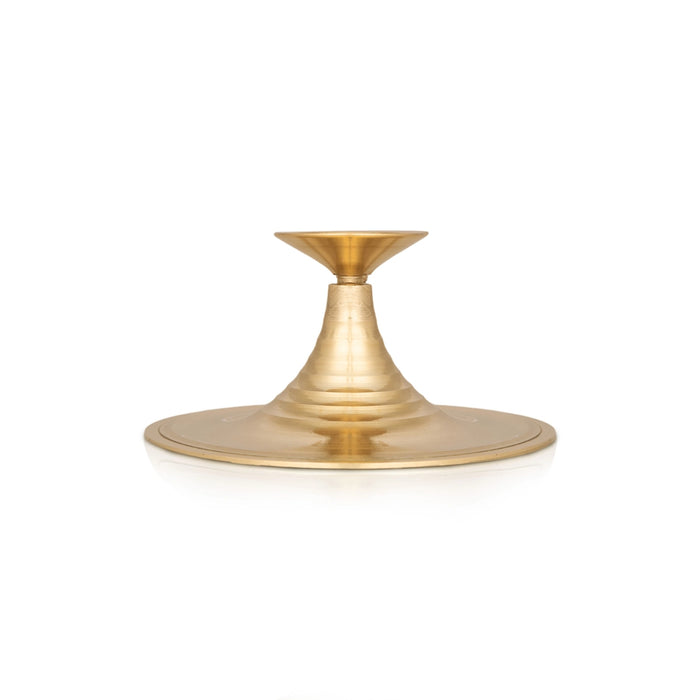 Camphor Burner Plate - 2.5 x 4.5 Inches | Kapoor Dhani/ Brass Kapurdani/ Karpura Aarti for Pooja/ 120 Gms Approx - Kapur Aarti