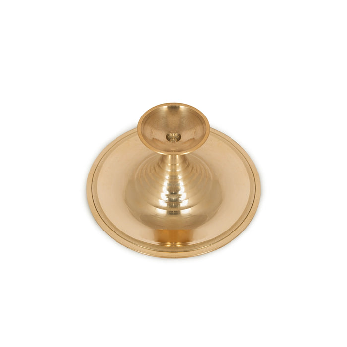 Camphor Burner Plate - 2.5 x 4.5 Inches | Kapoor Dhani/ Brass Kapurdani/ Karpura Aarti for Pooja/ 120 Gms Approx - Kapur Aarti
