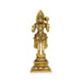 Anjaneya Statue Standing On Base - 7 x 2 Inches | Antique Brass Idol/ Ashirwad Hanuman Statue for Pooja - Brass Murties