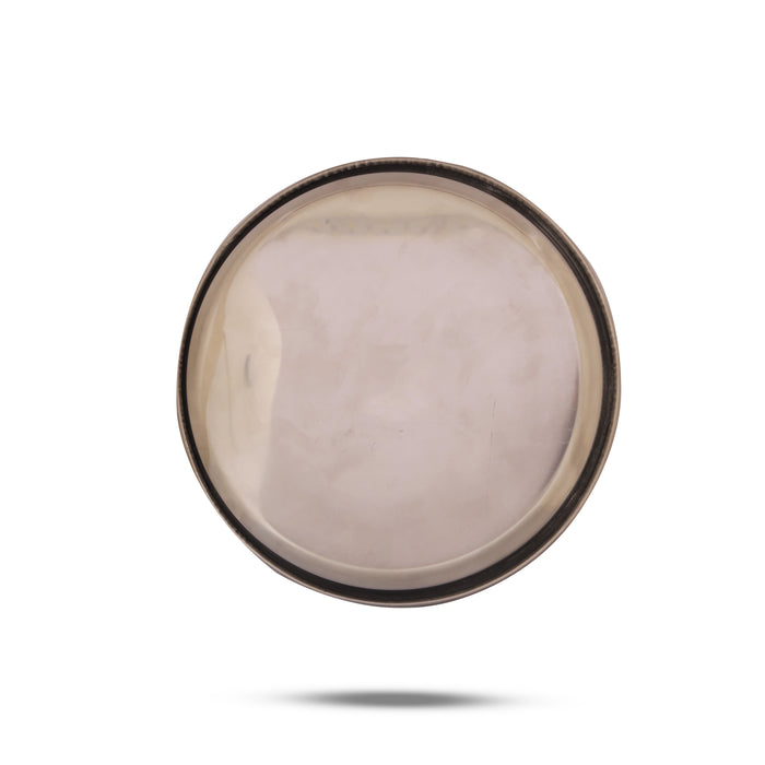 Plate - 0.5 x 7 Inches | Stainless Steel Thali Plate/ Pooja Plate for Home - Pooja Plate & Tray