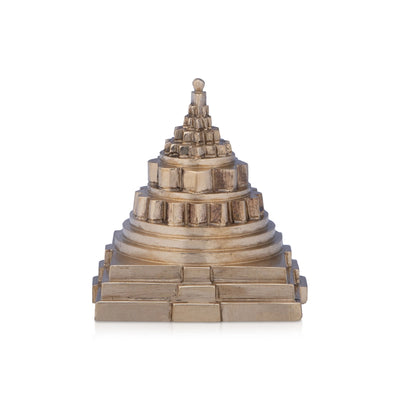 Maha Meru - 1.25 x 1.25 Inches | Panchaloha Sri Chakra Maha Meru/ Sri Yantra for Pooja/ 40 Gms Approx