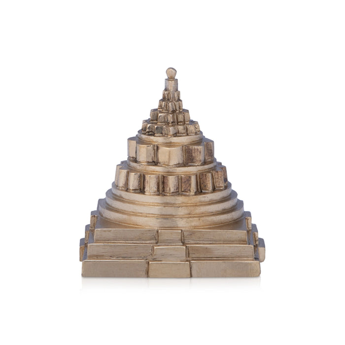 Maha Meru - 1.5 x 1.5 Inches | Panchaloha Sri Chakra Maha Meru/ Sri Yantra for Pooja/ 120 Gms Approx - Maha Meru & Yantra