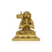 Ramanujar Statue Sitting On Base - 2.5 x 2 Inches | Antique Brass Idol/ Ramanujar Idol for Pooja - Brass Murties