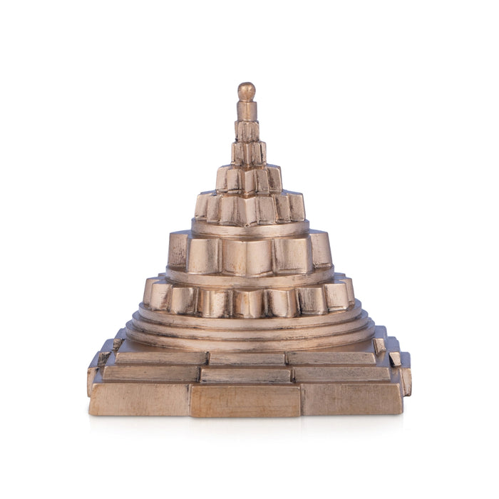 Maha Meru - 2 x 2 Inches | Panchaloha Sri Chakra Maha Meru/ Sri Yantra for Pooja/ 180 Gms Approx - Maha Meru & Yantra