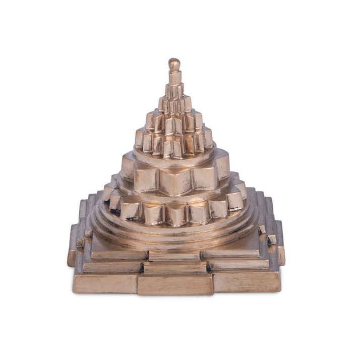 Maha Meru - 2 x 2 Inches | Panchaloha Sri Chakra Maha Meru/ Sri Yantra for Pooja/ 180 Gms Approx - Maha Meru & Yantra