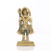 Anjaneya Statue Standing On Base - 4 X 2 Inches | Antique Brass Idol/ Hanuman Statue For Pooja And Worship - Brass Murties