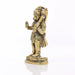 Anjaneya Statue Standing On Base - 4 X 2 Inches | Antique Brass Idol/ Hanuman Statue For Pooja And Worship - Brass Murties