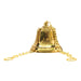 Brass Bell - 4 Inches | Brass Bell Hanging/ Pooja Hanging Bell with Chain/ Hanging Bells for Mandir - Pooja Bells