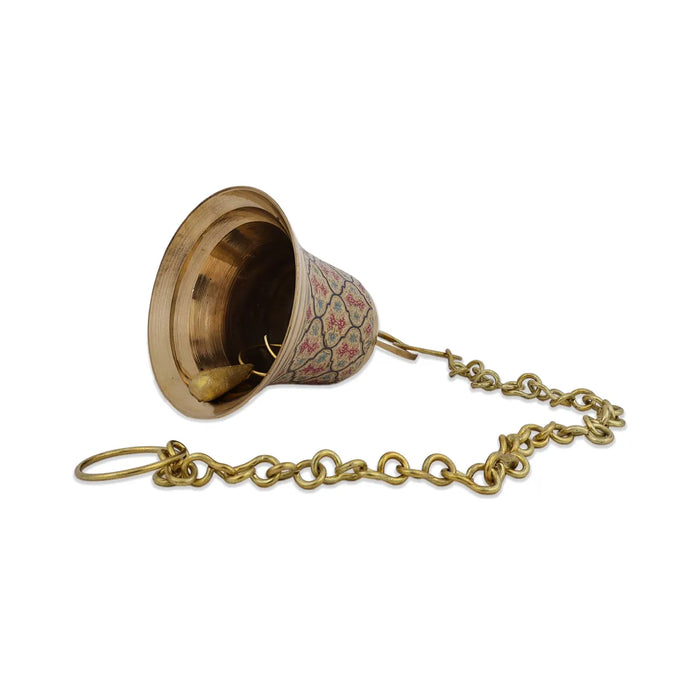 Hanging Bell With Chain – 30 Inches | Temple Bell / Pooja Bell / Brass Bell For Hanging