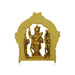 Ram Darbar Murti With Arch - 4.5 x 3.75 Inches | Antique Brass Idol/ Ram Darbar Idol for Worship - Brass Murties