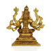 Varahi Amman Statue - 4 x 3.5 Inches | Varahi Idol/ Antique Brass Statue/ Varahi 8 Hands Idol for Pooja - Brass Murties