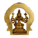 Varahi Amman Statue - 7 Inches | Varahi Idol/ Antique Brass Statue/ Varahi with Arch Idol for Pooja - Brass Murties
