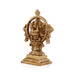 Chakrathazhwar Idol - 5 x 3.5 Inches | Antique Brass Idol/ Chakrathalwar Statue for Pooja/ 480 Gms Approx - Brass Murties