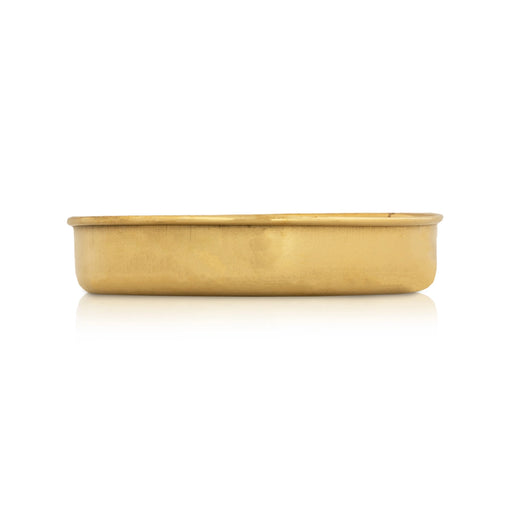 Brass Plate - 1 x 3.5 Inches | Thali Plate/ Pooja Plate for Home/ 35 Gms Approx - Pooja Plate & Tray