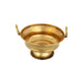 Flower Pot With Base - 2.5 x 8.5 Inches | Brass Uruli / Urli With Handle for Home & Pooja Decor - Uruli & Flower Pot