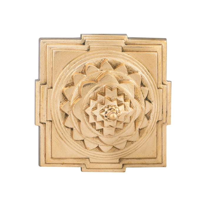 Maha Meru - 3 x 3 Inches | Panchaloham Maha Meru / Sri Yantra / Mahameru Yantra For Vastu And Prosperity - Maha Meru & Yantra