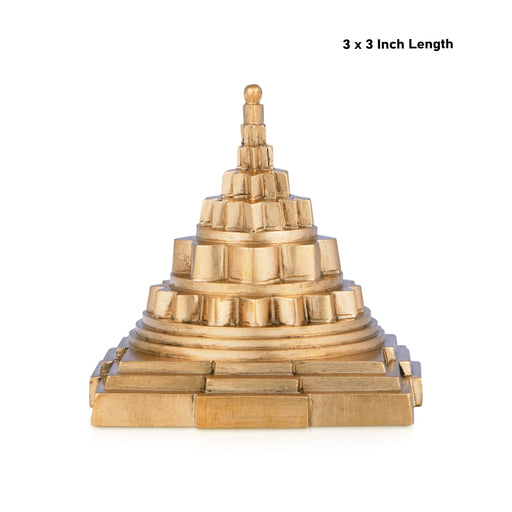 Maha Meru - 3 x 3 Inches | Panchaloham Maha Meru / Sri Yantra / Mahameru Yantra For Vastu And Prosperity - Maha Meru & Yantra
