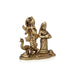 Radha Krishna Murti with Peacock - 4 x 4.5 Inches | Antique Brass Idol/ Radha Krishna Idol for Pooja/ 610 Gms - Brass Murties