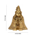 Tulja Bhavani Murti - 3.5 x 2.75 Inches | Antique Brass Idol/ Tulja Bhavani Idol for Pooja - Brass Murties