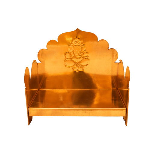 Pooja Chowki - 8 x 8.5 x 6 Inches | Manai/ Brass Chowki/ Patla for Home - Pooja Aasan & Bajot & Pooja Mat