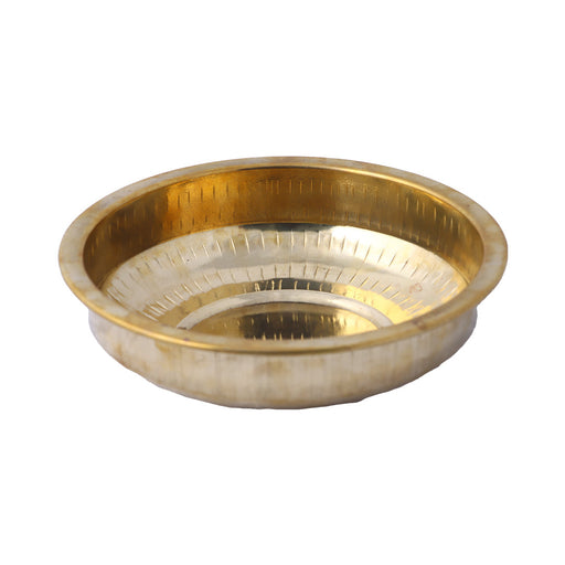 Brass Bowl - 2.25 x 8 Inches | Tharpana Chatti/ Tarpana Patra for Rituals - Bowls