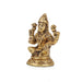 Laxmi Murti  - Goal Base - 2.75 x 2 Inches | Brass Idol/ Lakshmi Idol/ Lakshmi Murti/ Lakshmi Statue for Pooja - Brass Murties