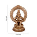 Ayyappan Mala with Arch Murti - 16 x 11 Inches | Panchaloha Ayyappa Idol/ Iyyapan Statue For Pooja - Panchaloha Murties