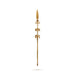 Valllayam Spear - 79 x 7 Inches | Brass Vel Flag Post / Spiritual decor for Lord Murugan in Temple - Deity Accessories