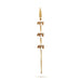Valllayam Spear - 79 x 7 Inches | Brass Vel Flag Post / Spiritual decor for Lord Murugan in Temple - Deity Accessories
