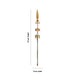 Valllayam Spear - 79 x 7 Inches | Brass Vel Flag Post / Spiritual decor for Lord Murugan in Temple - Deity Accessories