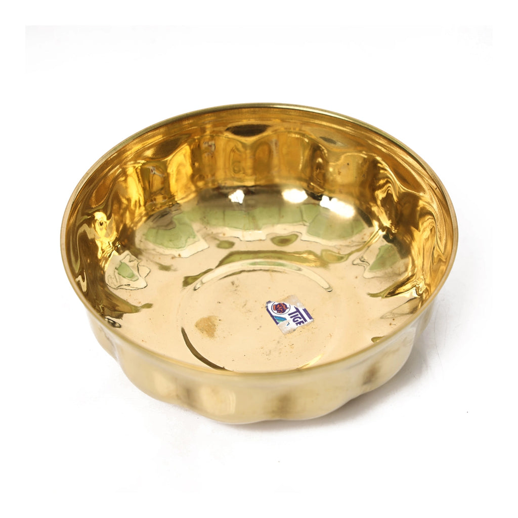 Brass Cup - 2 x 6.25 Inches | Brass Bowl/ Pooja Bowl/ Pooja Cup for Home/ 70 Gms Approx