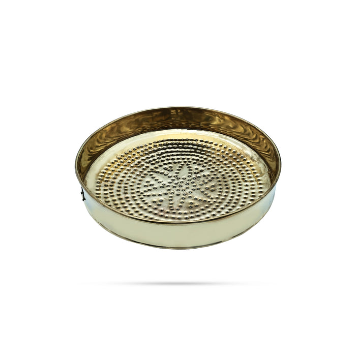 Brass Salladai - 2.5 x 12 Inches | Sahastradhara/ Abhisheka Plate/ Brass Jalladai for Pooja - Abhishek Plate