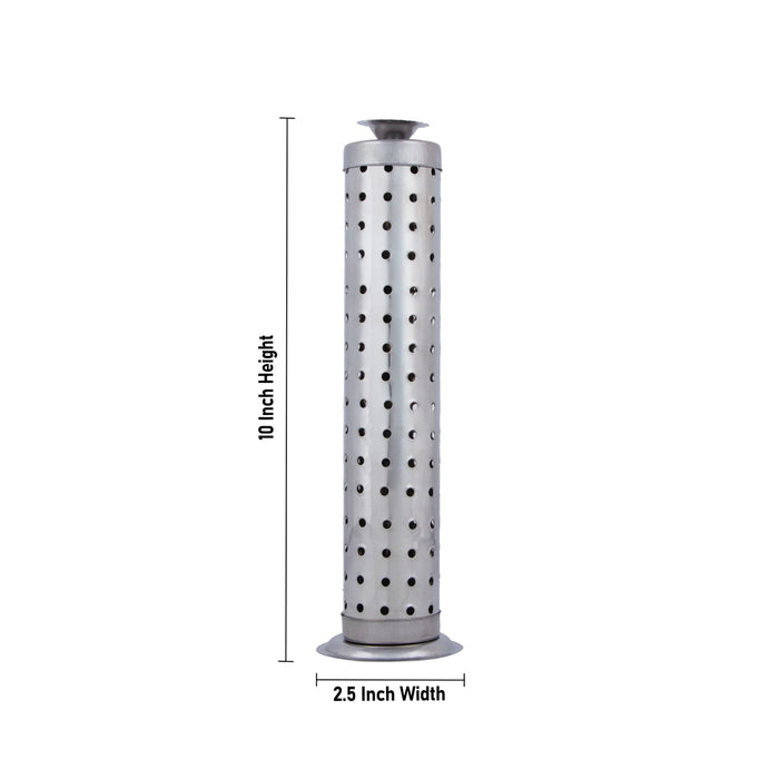 Agarbathi Stand - 10 x 2.5 Inches | Stainless Steel Incense Holder/ Incense Stand/ 110 Gms Approx - Agarbathi Stand