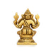 Ganesh Murti - 2 x 4 Inches | Antique Brass Idol/ Sitting Ganpati Murti for Pooja/ 250 Gms Approx - Brass Murties