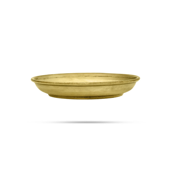 Brass Plate - 6 Inches | Beading Design Thali Plate/ Pooja Plate For Ritual And Offering - Pooja Plate & Tray