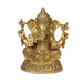 Ganesh Murti - 14 Inches | Antique Brass Statue/ Vinayagar Statue/ Ganesha Idol for Pooja - Brass Murties