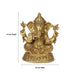 Ganesh Murti - 14 Inches | Antique Brass Statue/ Vinayagar Statue/ Ganesha Idol for Pooja - Brass Murties