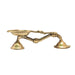 Brass Aarti  - 2.5 x 8 Inches | Aarti Diya with Handle/ One Mukh Spoon Aarti/ Brass Arti for Pooja - Kapur Aarti