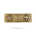 Shankh Chakra Namam Plate - 2.5 x 7.5 Inches | Brass Shank Chakra Namam Plate for Pooja - Pooja Plate & Tray
